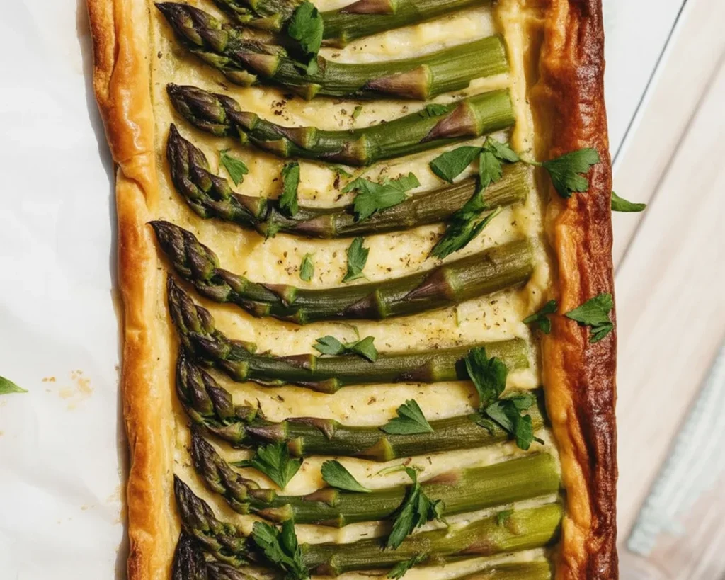 Tarta ze szparagami, ricottą i ziołami - pyszny przepis na sezonową potrawę.